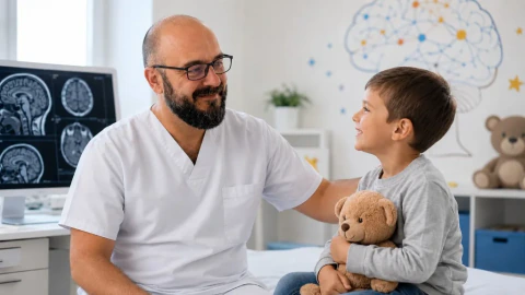 Prof. Dr. Alp Özgün Börcek — Pediatric patient — pediatric neurosurgery consultation, Ankara